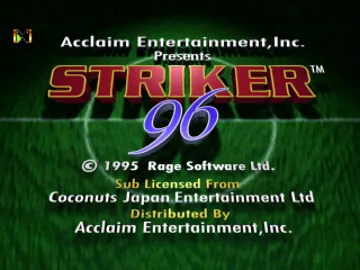 Striker 96 (US) screen shot title